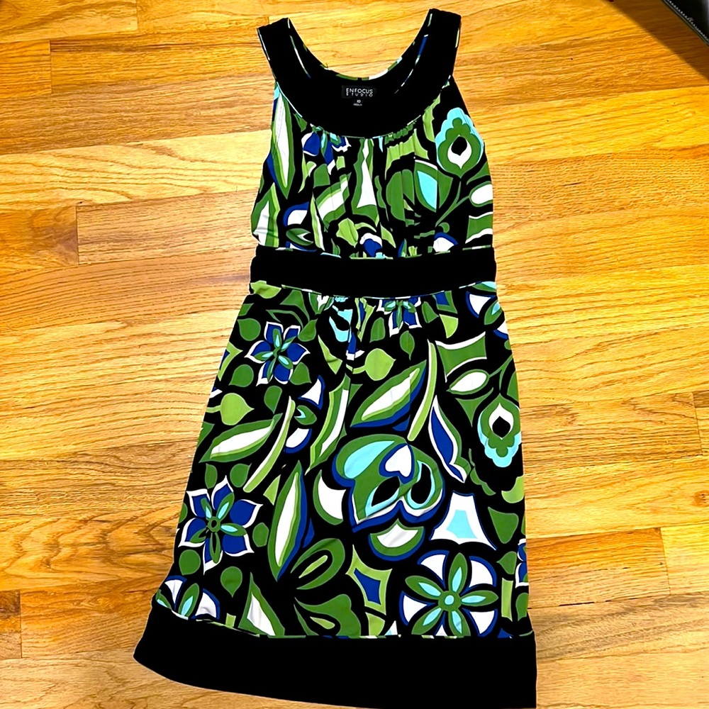 EnFocus studio summer dress green blue black